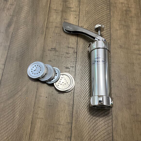 Marcato Biscuits Cookie Press With 20 Discs Christmas Holiday Cookies Baking - Picture 3 of 4